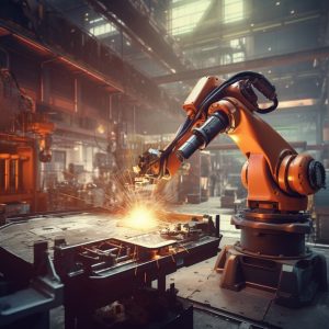 Isola robotizzata: un esempio di applicazione della miscelazione automatica dei gas nel punto di utilizzo